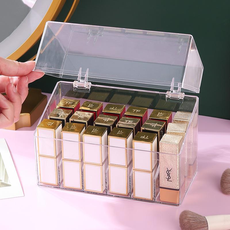 36 Clear Lipstick Organizer Nail Polish Eyebrow Pencil Display Stand Desktop Makeup Organizer Lipstick Organizer
