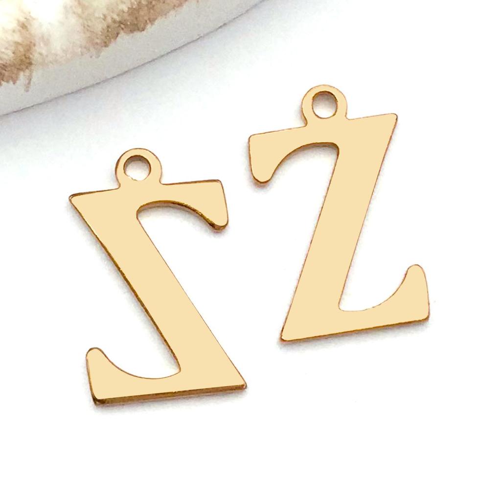 Stainless Steel Alphabet Pendant Jewelry Accessories for DIY Necklaces, Bracelets & Earrings