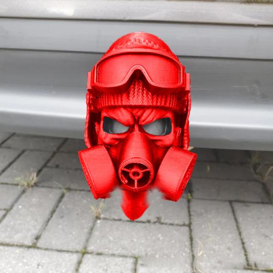 Trailer Ball Cover with Steel Helmet And Gas Shield Mask-shaped Trailer Cover Funny Trailer Hitch Covers Towing Truck RV Accessories