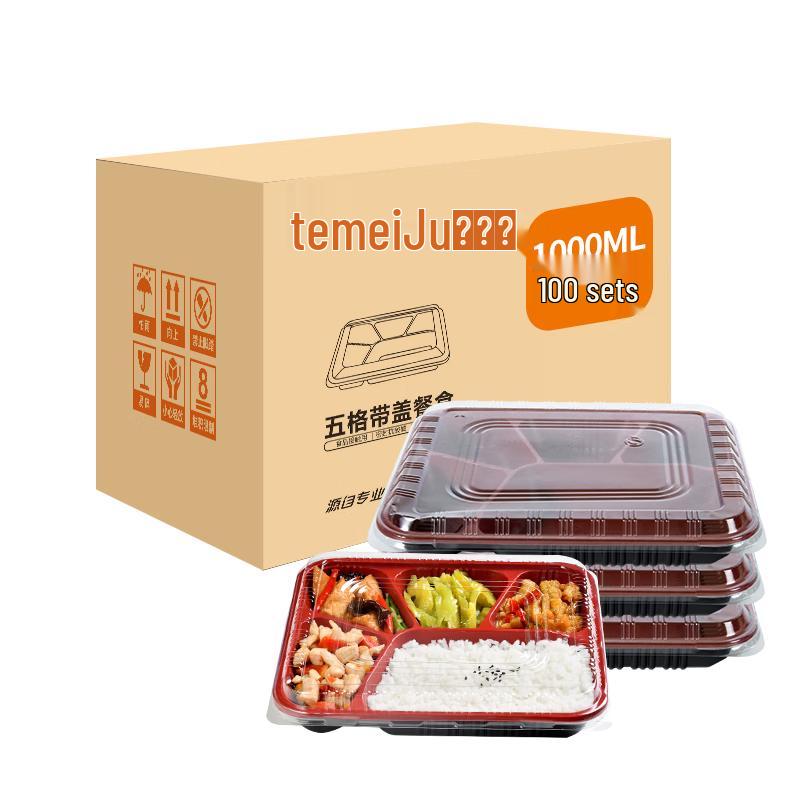 Temeiju Disposable Divided Meal Prep Containers