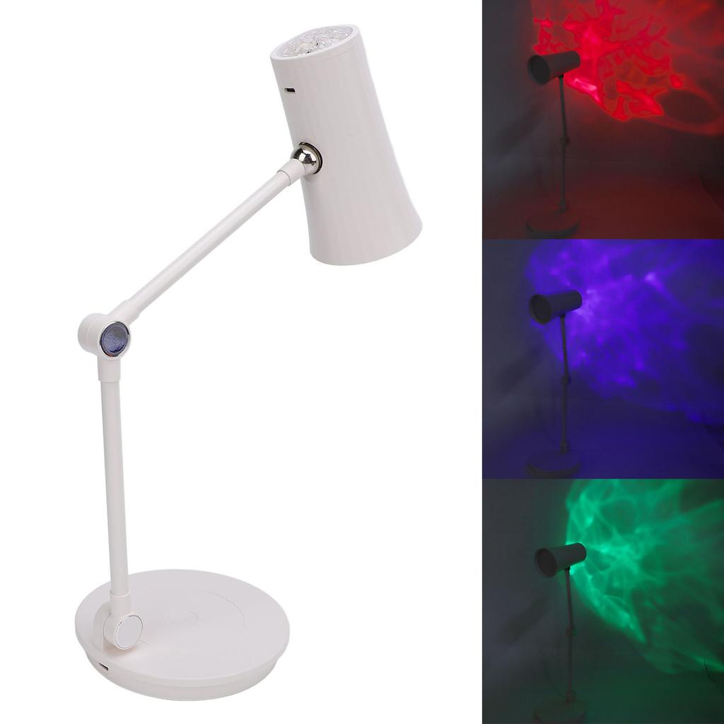 Cordless Desk Lamp 3 Color Temperature Touch Control Magnetic Charging LED Desk Lamp with RGB Projection Light
