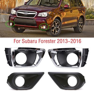 For Subaru Forester SJ 2013 2014 2015 2016 Car Front Bumper Fog Light Lamp Frame Cover Trim Foglights Foglamp Cap