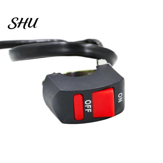 Screw Mount Motorcycle Switch Headlight Handlebar Toggle Light On-Off Main Motorbike Vice Control Dirt Bike ATV UTV Scooter Accessories Easy