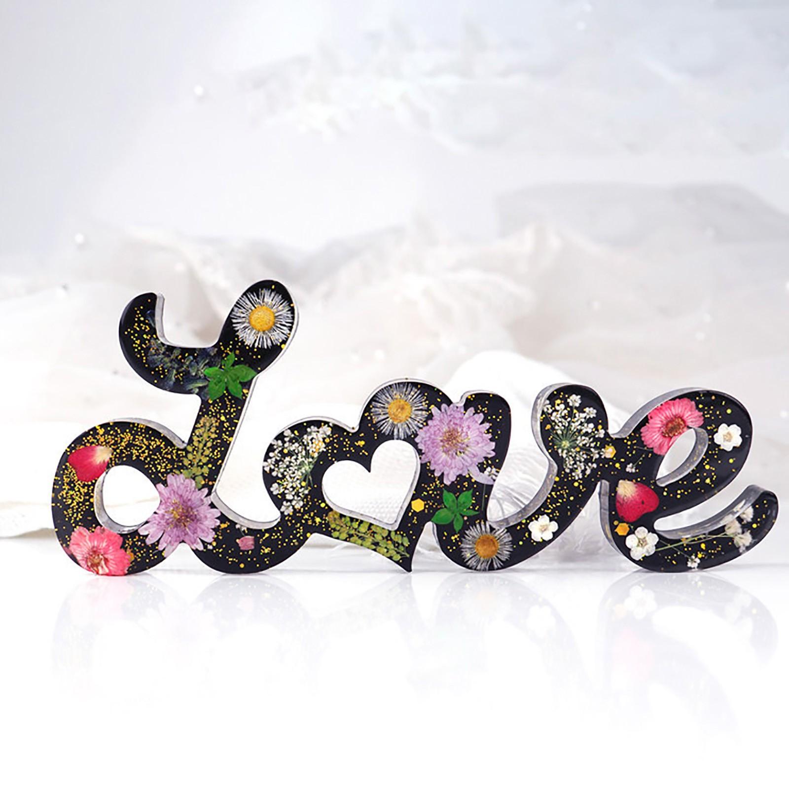 

Handmade Creative Molds Love Mom Resin Casting Silicone Molds Love Heart Shape Resins Molds Pendants Plaster Uv Epoxy Resins