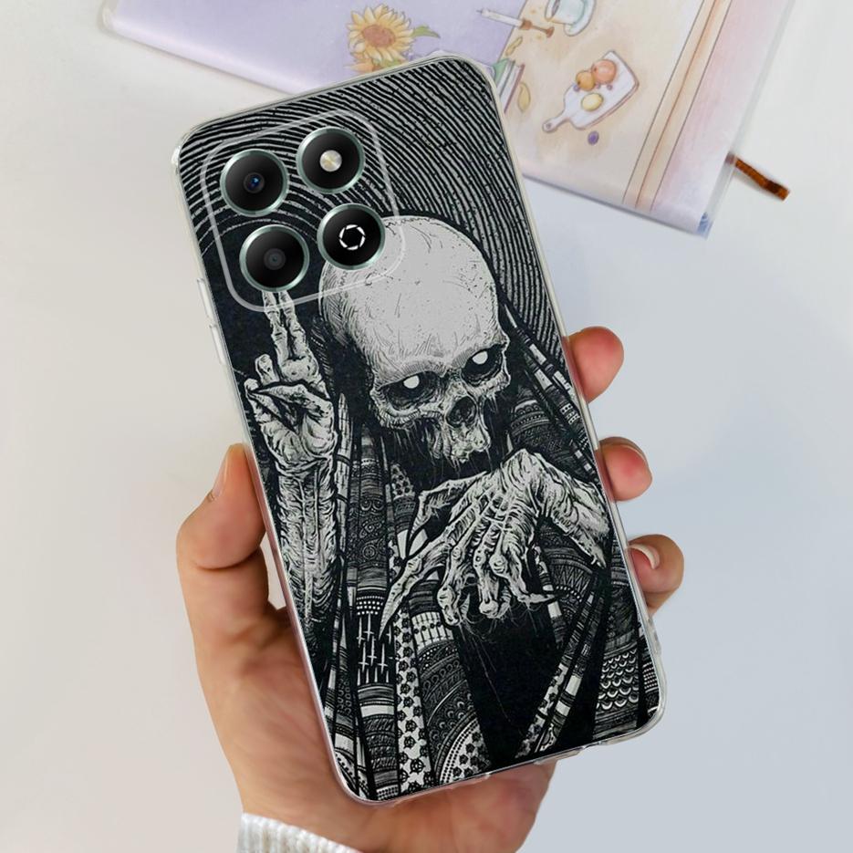 For Honor X6b Case JDY-LX1 JDY-LX2 Stylish Painted Cover Soft Silicone Shell For Honor X6b X 6b HonorX6b Phone Case 6.56'' Coque
