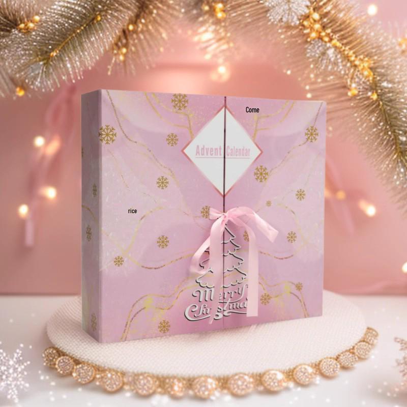 Kreativní skládací dárková krabička adventního kalendáře s dvojitými dvířky
