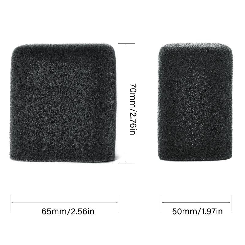 Flocking Sponges Microphones Cover Ensuring Noise Reductions for AmpliGame AM8 Gaming Streaming and Recording