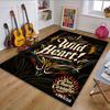 Wild Heart Tribal Art Design Patterned Carpet, Non Slip Mat Suitable for Living Room and Bedroom Sofas