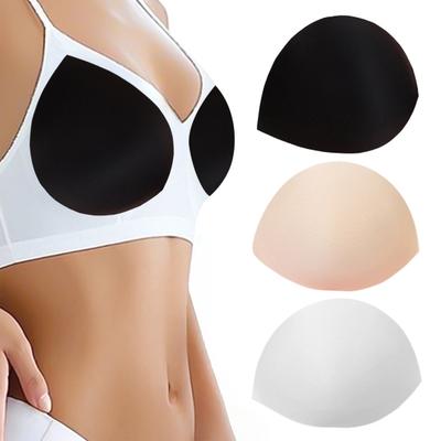 1 Pair Bikini Padding Inserts Foam Triangle Sponge Chest Pads Inserts Breathable Push-Up Pads for Swimsuits for Swimsuits Sports Bras And Dresses