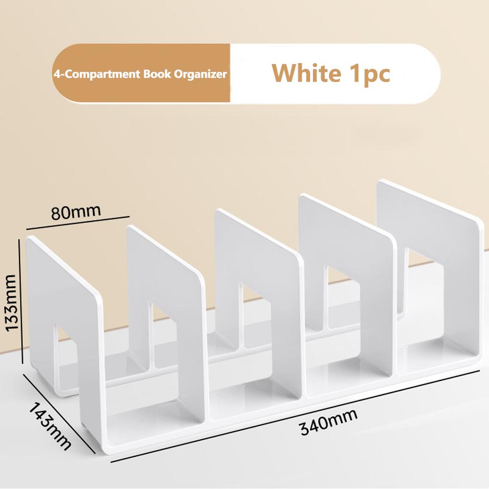Crystal Clear Acrylic Bookends Elegant Heavy-Duty Desktop Organizer for Students & Office Holds Books & Documents Firmly
