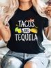 Tacos and Tequila Graphic T-shirt