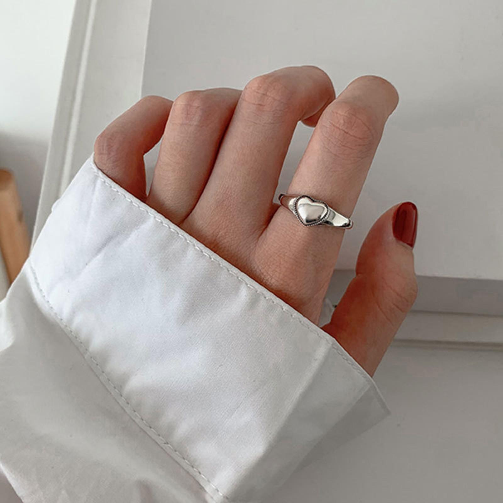 

[brisand] Женское винтажное кольцо с сердечком для девочек, ювелирный подарок