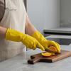 Extended Wristband Cleaning Gloves 2PCS Household Gloves, Reusable PVC Waterproof Thickened Work Non Stick for Scrubbing Multi Purpose Dishwashing And
