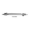 2 Pcs Splitter Strut Rods 7.5cm Adjustable Bumper Protector Lip Rod Splitter Silver Universal For Car