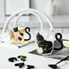 250ML Cute Cat Heat-resistant Glass Coffee Mug Drinking Water Milk Tea Beverage Cup Cartoon Juice Cups Gift Home Office Supplies