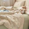 Pure Cotton Summer Quilt Set - 4 Pieces, Machine Washable, Ideal for Dorms