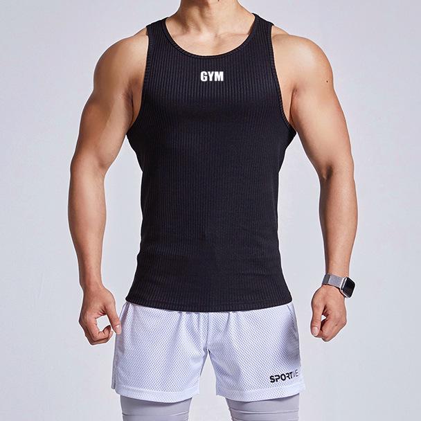 Men's 2024 High-End Breathable Y-Back Sleeveless Tank Top for Outdoor Running and Casual Sports