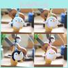 Charming Cartoon Penguin Plush Key Holder For Kids And Adults