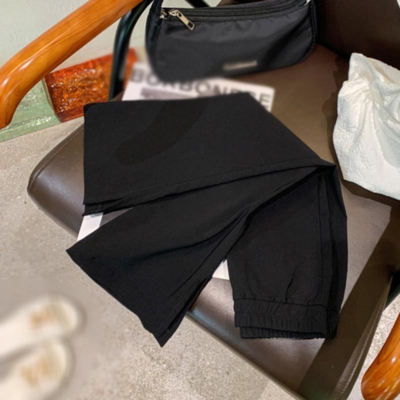 Kids Girls Trousers Black Flared Dance Pants