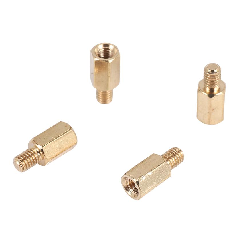 2025 Trend 50 Pcs PC PCB Motherboard Brass Standoff Hexagonal Spacer M3 7+4Mm