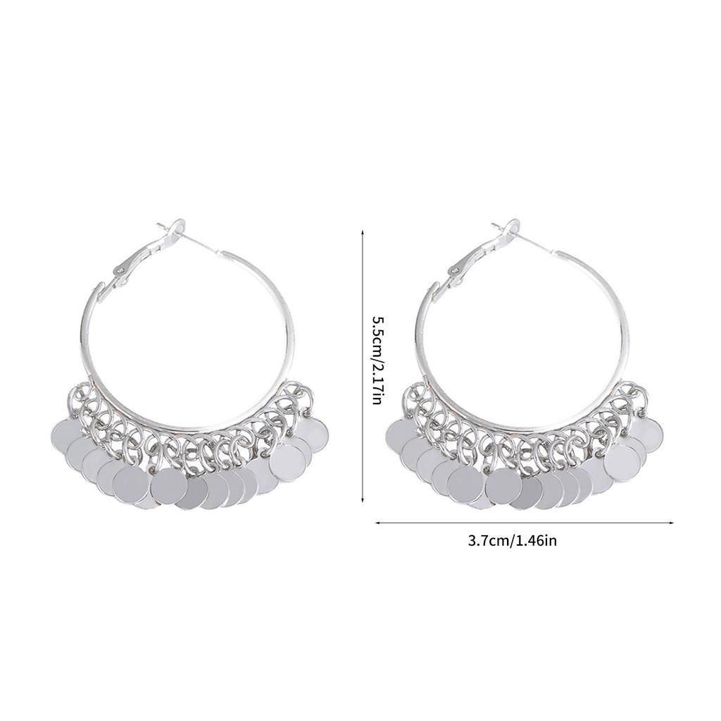 Elegant Topological Swing Earrings Thin Metal Finish Decoration Embellishment Casual Fit