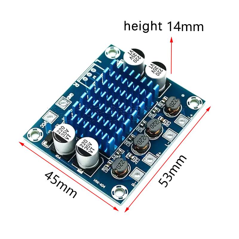 Xh-A232 Hd Dual Channel Digital Stereo Audio Power Amplifier Board 12V 24V Dc Audio Amplifier Board Audio Amplifier Board