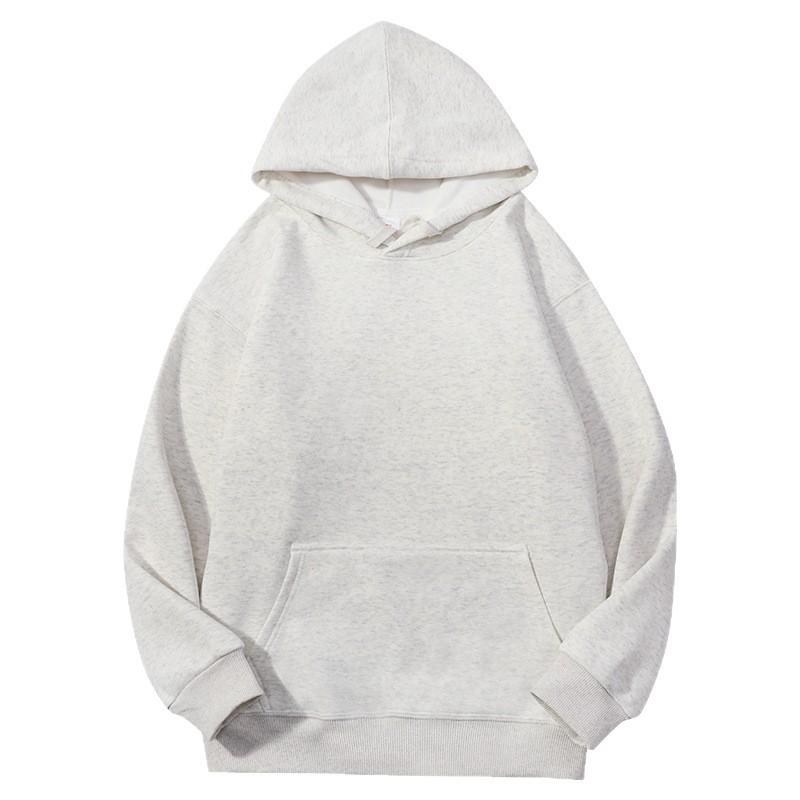 Mens Oversized Hooded Sweatshirt 400g Heavyweight Fleece Lined Cotton Blend Pullover Winter Casual Wear