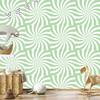 Hippie wallpaper background white and mint for living room and bedroom 50x1000