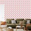 Christmas wallpaper mint white and coral motifs 50x1000