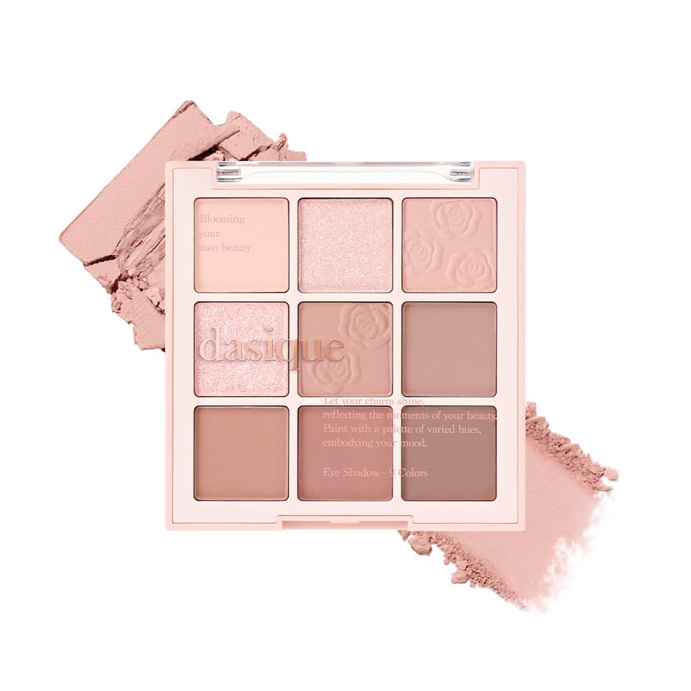 Dasique Dasique Rose Milk Tea Eyeshadow Palette Eyeshadow Bag Maker Eyeshadow Palette Official #27 9-Color / / Under-Eye /