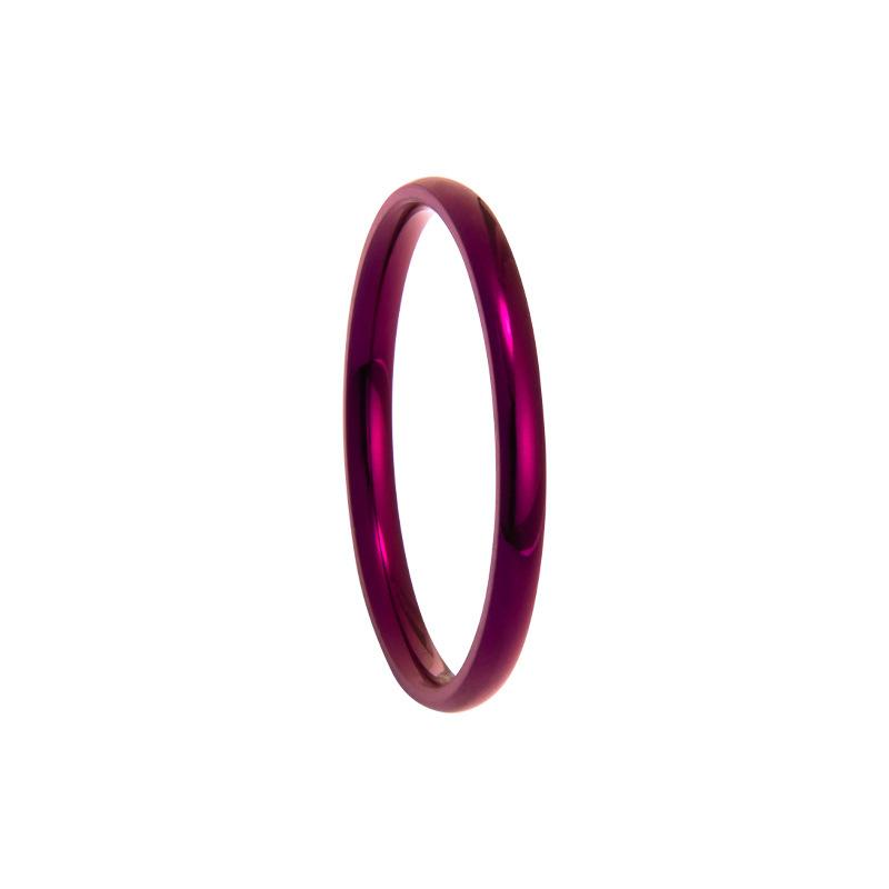 2mm Stainless Steel Gold Plated Silver Color Knuckle Rings For Lady Minimalist Gold Rings For Women