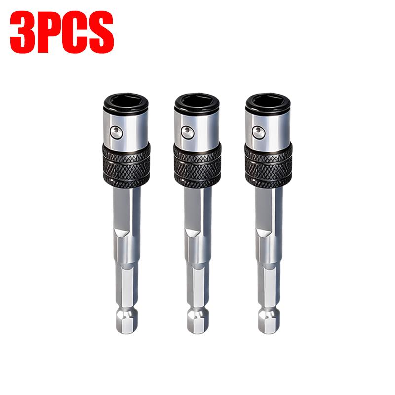Portable 2-IN-1 Batch Head Connecting Rods Self-locking Quick Positioning Extension Rod Socket Adapter For Power Drills Wrenches