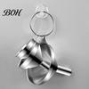 Metal Funnel for Kitchen Use Stainless Steel with Handle, Wide Mouth Handled Funnel, Oil Pouring Smooth And Anti-Splash Storage
