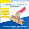 1/8" 1/4'' 3/8'' 1/2'' Brass Small Ball Valve Female/Male Thread Brass Valve Connector Joint Copper Pipe Fitting Coupler Adapter