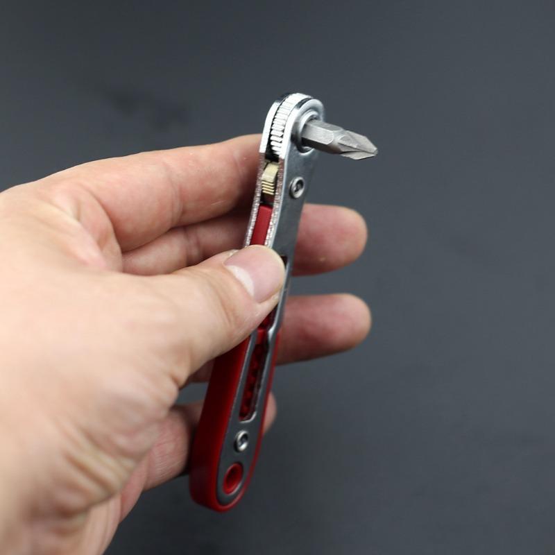 Double‑way Ratchet Screwdriver Set Right Angle Offset Socket Wrench Hand Repair Tool For Narrow Space