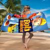 The Builder's Adventure Beach Towel Microfiber Beach Towel, Lightweight and Quick-Dry, for Summer Travel, Swimming Pool Fan Birthday Gift