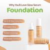 Mamaearth Glow Luminous Serum Liquid Foundation 30 Ml For 12-Hour Long Stay Smudge Resistant (03 Nude Glow)