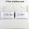 Couple 1 Pair Lovers Home Decor Pillow Case Sofa Waist Throw Cushion Cover
