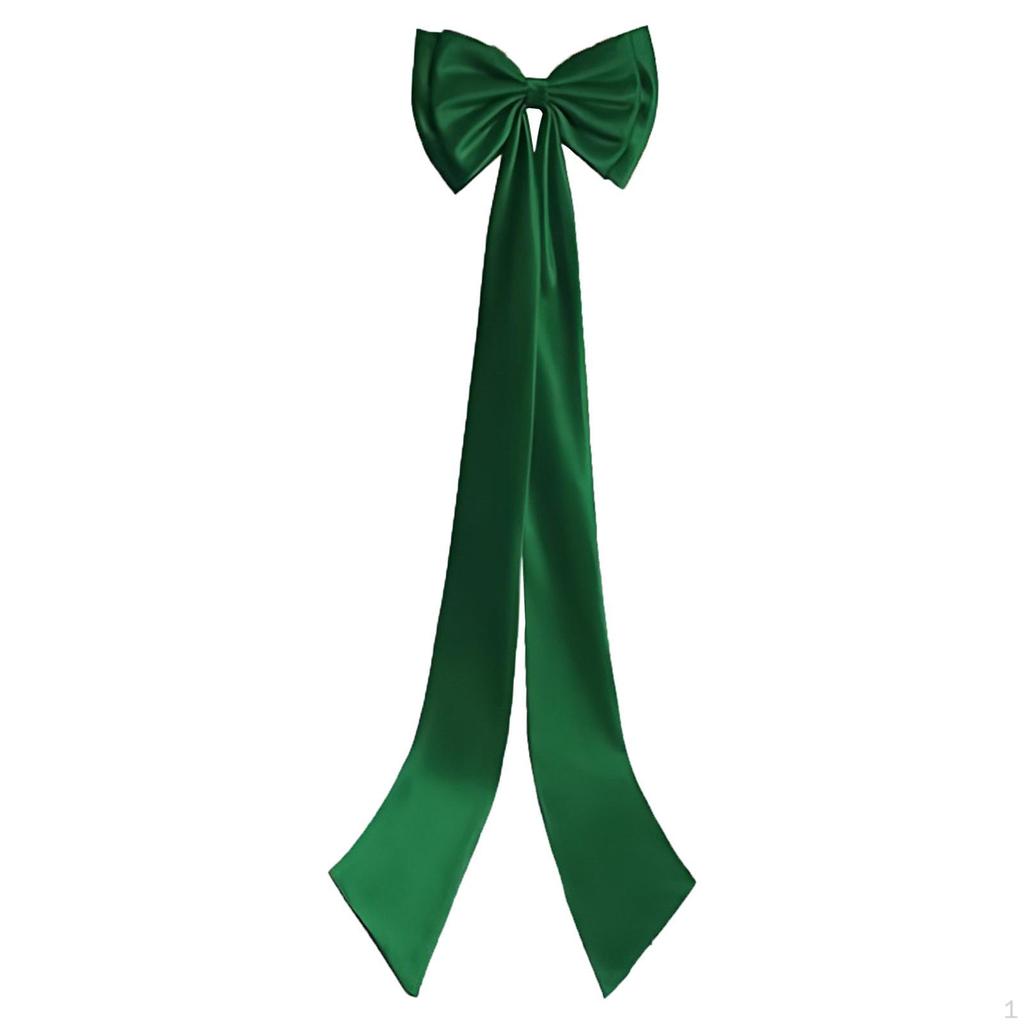 Satin Große Schleife Abnehmbar Elegant mit Brosche für Outfit-Accessoires Braut Festlich