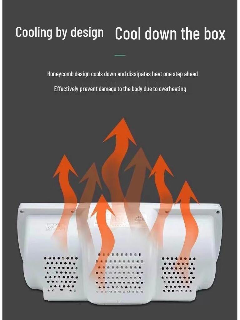 Naścienny grzejnik łazienkowy Yuba zintegrowany ze światłem i ciepłym powietrzem