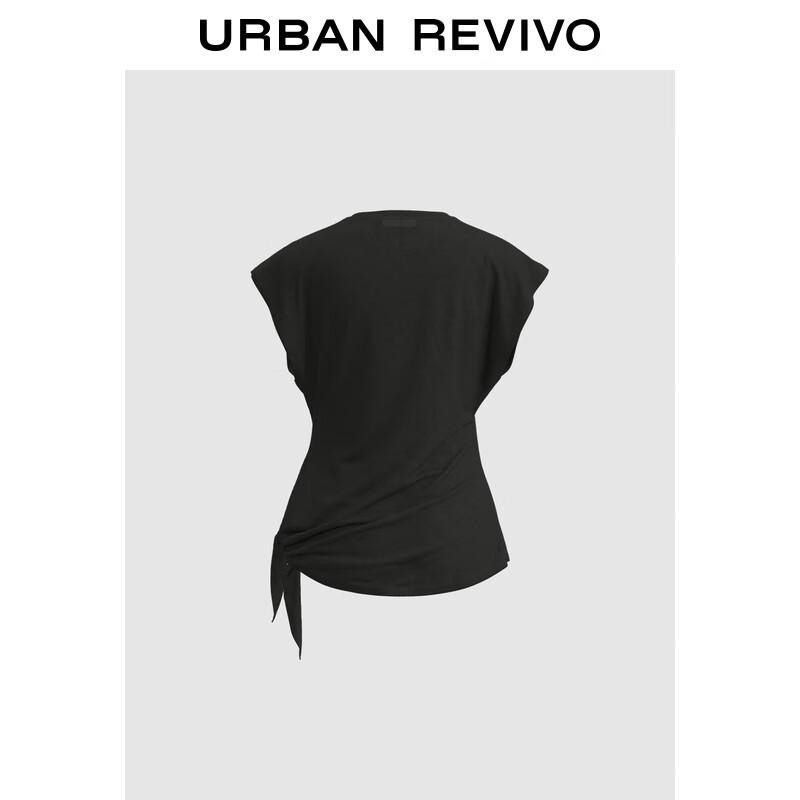 UR Women's 2025 Summer Side-Tie Short Sleeve T-Shirt