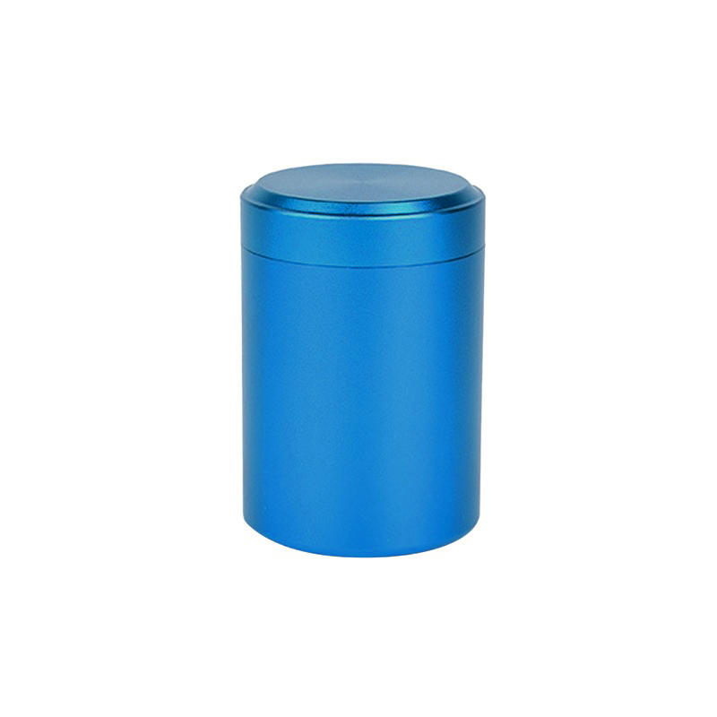Aluminum Herb Stash Jar Airtight Smell Proof Stainless Steel Tea Container Box
