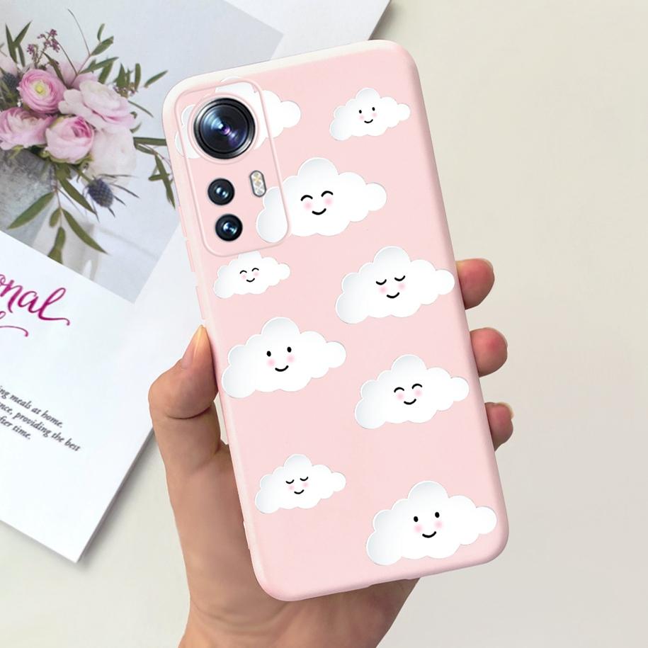 For Xiaomi 12 Case Mi 12X Cover Luxury Flower Cartoon Slim Soft Silicone TPU Back Cover For Xiaomi 12 Pro Funda Mi 12 Ultra Capa