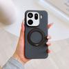 Applicable to OPPOFindX9ultra skin-sensitive rock sand mobile phone case X9Pro magnetic suction rotating bracket contrasting color protective cover