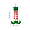 Christmas Stripes Red Elf Legs Hanging Tree Decoration Car Legs Decorative Fireplace Christmas Party Decorations