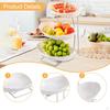 Countertop Multi-Layer Fruit Basket with Metal Support for Candy and Nuts