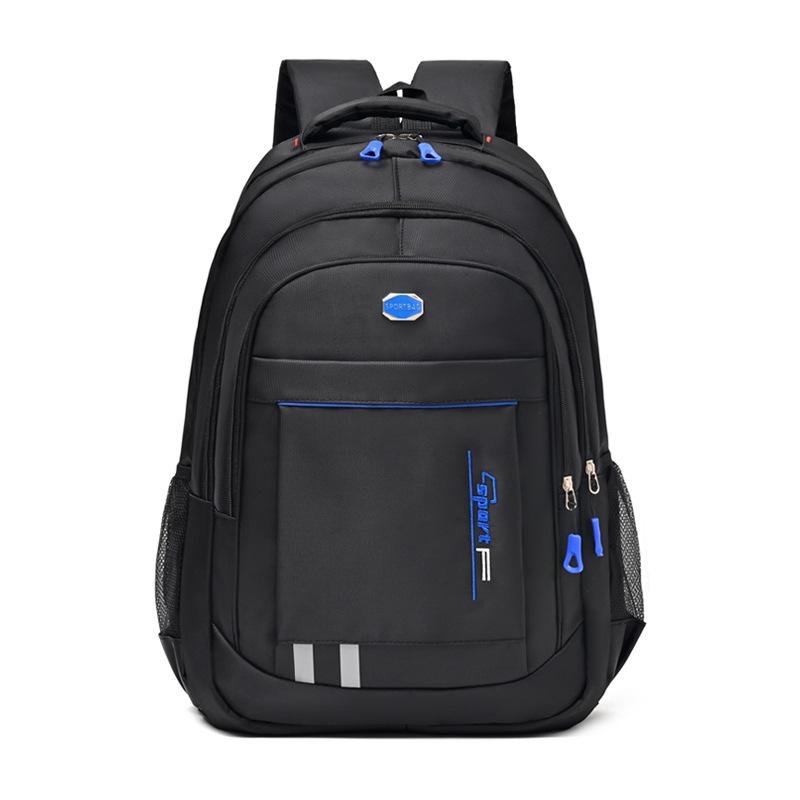 Backpack Men's Simple Casual Wear-resistant Large Capacity Backpack Junior High School Student Female School Bag Travel Computer Backpack