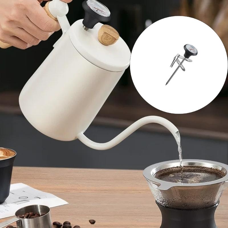 Milk Frothing Jugs Thermometers Stainless Steels Coffee Temperature Meter Probe Kitchen Measuring Tool Easy To Use