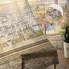Paris Terrace Scenery Tulle Curtains for Bedroom Hall Living Room Decor Chiffon Curtain for Balcony Kitchen Home Drapes