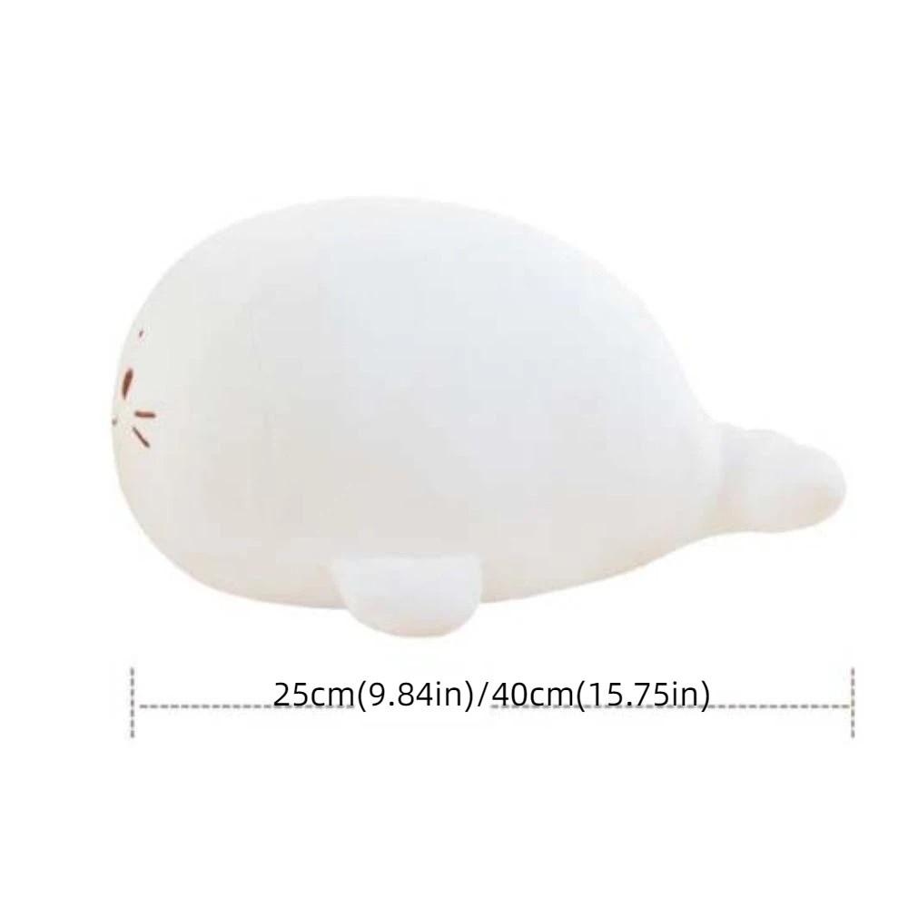 PP Cotton Anime Seal Plush Doll Chubby Lying Seal Plush Toys Birthday Parties